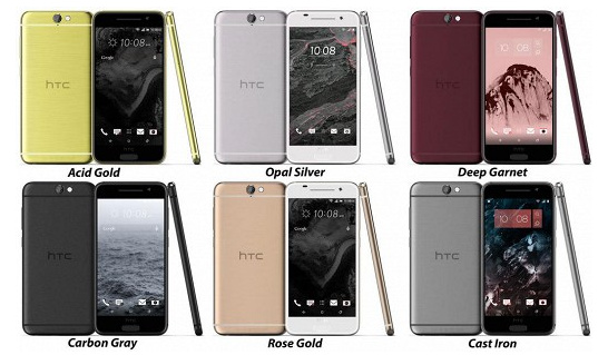 Смартфон HTC One A9 Aero показался во всех цветах