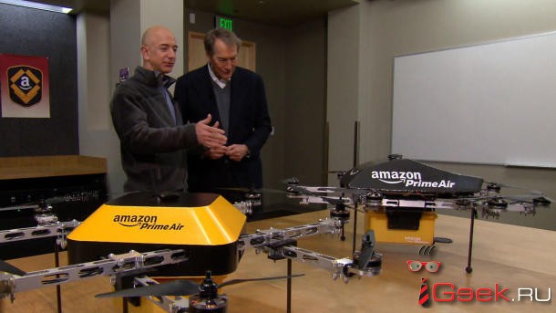 Amazon будет использовать дронов в доставке товаров